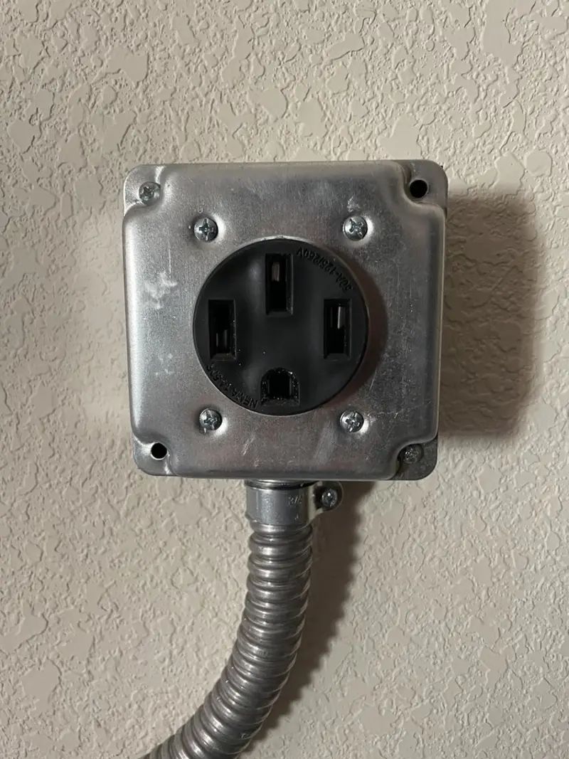 NEMA 14-50 outlet installed for Smart Home Electrical in River Ridge