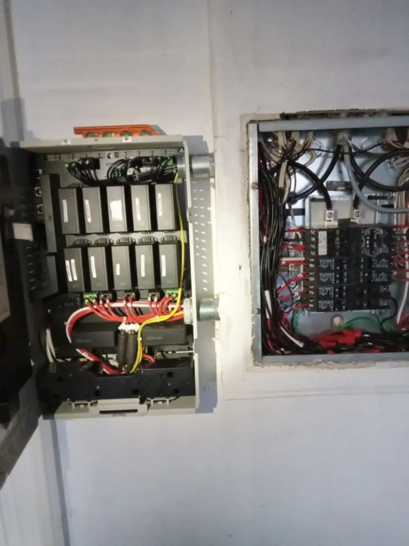 Electrical panel upgrade completed for Security Camera Wiring in River Ridge